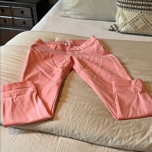Old Navy Coral Pants with White Dots